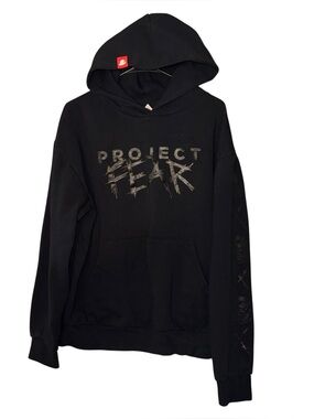 PROJECT FEAR Blackout Hoodie Sweatshirt Unisex Medium Pullover double graphic